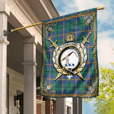 Clan Carmichael Ancient Tartan Crest Garden Flag  - Celtic Thistle  FP66 Clan Carmichael Tartan Today